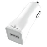 POWERTECH φορτιστής αυτοκινήτου PT-762, USB, 1A, λευκός - 5210131006405