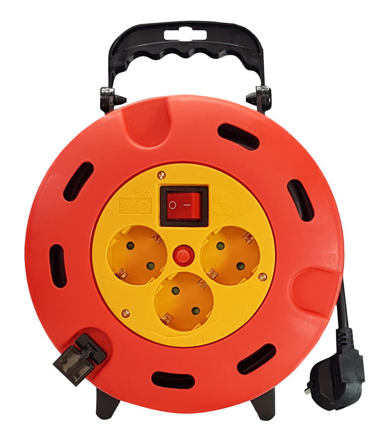 PT-896 POWERTECH μπαλαντέζα κλειστού τύπου PT-896, 3x schuko, 16A, 5m - 5210131031285 - Image 1