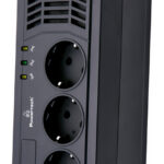 POWERTECH σταθεροποιητής ρεύματος PT-AVR1000I, 1000VA/500W, 3x schuko - 5210131037751