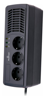 POWERTECH σταθεροποιητής ρεύματος PT-AVR1000I, 1000VA/500W, 3x schuko - 5210131037751