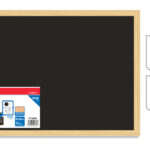 MP Πίνακας μαύρος με κιμωλίες PT300N, 40 x 30cm - 8435250943807