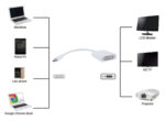 POWERTECH αντάπτορας USB Type-C σε DVI PTH-036, 4K, λευκό - 5210131023556 - Image 2