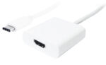 POWERTECH αντάπτορας USB Type-C σε HDMI PTH-037, 4K, λευκό - 5210131023563