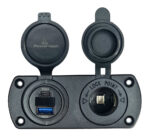 POWERTECH πρίζα 12V για σκάφη & οχήματα PTL-002, USB/USB-C, οθόνη, IP65 - 5210131089729
