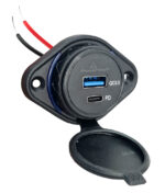 POWERTECH πρίζα USB για σκάφη & οχήματα PTL-007, USB & USB-C, 36W, IP65 - 5210131089774