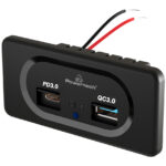 POWERTECH πρίζα USB για σκάφη & οχήματα PTL-008, USB & USB-C, 36W - 5210131089781