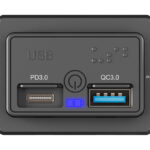 POWERTECH πρίζα USB για σκάφη & οχήματα PTL-009, USB & USB-C, 36W - 5210131089798