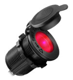 POWERTECH πρίζα αναπτήρα για σκάφη & οχήματα PTL-011, κόκκινο LED, 12V - 5210131089811