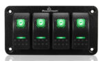 POWERTECH πάνελ σκαφών & οχημάτων PTL-019 με 4x διακόπτες, IP65 - 5210131089897