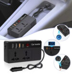 POWERTECH inverter αυτοκινήτου PTL-023, 200W, 12V DC σε 220V AC, με USB-C/3x USB - 5210131122525 - Image 2