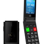 POWERTECH κινητό τηλέφωνο Sentry Dual II V2, 2 οθόνες, dual SIM, πλήκτρο SOS, μαύρο - 5210131036112