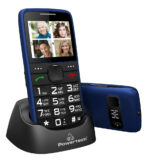 POWERTECH κινητό τηλέφωνο Sentry Eco V2, dual SIM, πλήκτρο SOS, μπλε - 5210131034439