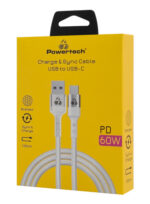 POWERTECH καλώδιο USB-C σε USB PTR-0160, 60W, 480Mbps, 1m, λευκό - 5210131120460 - Image 2