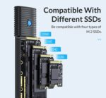 ORICO θήκη για M.2 SATA SSD PWM2, 5Gbps, μαύρη - 6941788828377 - Image 2