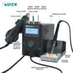 QUICK σταθμός κόλλησης QUICK8586D+, κολλητήρι/πιστόλι θερμού αέρα, 800W, 100~480 °C - 6974252825657 - Image 2