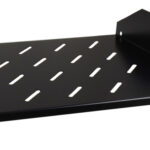 PULSAR σταθερό ράφι 19" RAPD600, για rack βάθους 600mm, 2U, μαύρο - 5901643190927