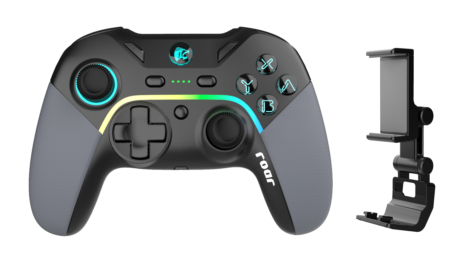 RR-0022 ROAR ασύρματο gamepad RR-0022, Switch/PC/iOS/Android, Bluetooth, μαύρο - 5210131083406 - Image 1