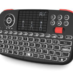 RIITEK ασύρματο mini πληκτρολόγιο i4, backlit, Bluetooth & 2.4GHz, μαύρο - 694681304738