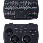 RIITEK ασύρματο gamepad & πληκτρολόγιο RK707, backlit, 2.4GHz, μαύρο - 5210131118054