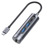 JOYROOM docking station S-H113-DG, 4 θυρών, USB-C, 100W PD, 4K, γκρι - 6941237145628