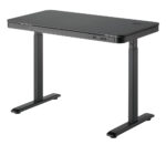 BRATECK ηλεκτρικό γραφείο S08-22DSWW με συρτάρι, 118x60x72~120cm, μαύρο - 5210131080931