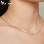 BAMOER αλυσίδα λαιμού Charm SCA019, 45cm, ασήμι 925, ασημί - 5210131087671 - Image 2