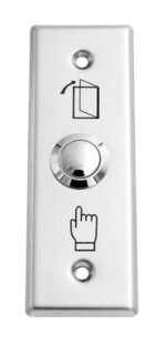 SECUKEY Χωνευτό μπουτόν SCK-CBUTTON1, 3Α, ασημί - 5210131016282