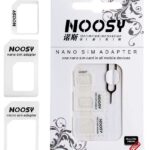 NOOSY Nano SIM & Micro SIM Adapter Set, λευκό - 5210131025468