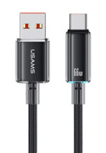 USAMS καλώδιο USB-C σε USB US-SJ658, 66W, 480Mbps, 1.2m, μαύρο - 6958444908144
