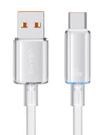 USAMS καλώδιο USB-C σε USB US-SJ658, 66W, 480Mbps, 1.2m, λευκό - 6958444908151
