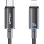 USAMS καλώδιο Lightning σε USB-C US-SJ659, 30W, 480Mbps, 1.2m, μαύρο - 6958444908182