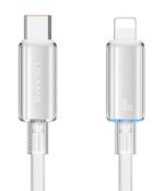 USAMS καλώδιο Lightning σε USB-C US-SJ659, 30W, 480Mbps, 1.2m, λευκό - 6958444908199