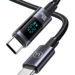 USAMS καλώδιο USB-C σε USB-C US-SJ671, 100W, 480Mbps, 1.2m, μαύρο - 6958444908946