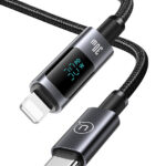 USAMS καλώδιο Lightning σε USB-C US-SJ672, 30W, 480Mbps, 1.2m, μαύρο - 6958444908953