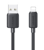 USAMS καλώδιο Lightning σε USB US-SJ689, 2.4A, 480Mbps, 1m, μαύρο - 6958444909240