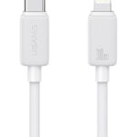 USAMS καλώδιο Lightning σε USB-C US-SJ692, 30W, 480Mbps, 1m, λευκό - 6958444909370