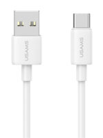 USAMS καλώδιο USB-C σε USB US-SJ708, 3A, 480Mbps, 1m, λευκό - 6958444909950