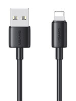 USAMS καλώδιο Lightning σε USB US-SJ709, 2.4A, 480Mbps, 1m, μαύρο - 6958444909967