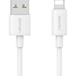 USAMS καλώδιο Lightning σε USB US-SJ709, 2.4A, 480Mbps, 1m, λευκό - 6958444909974