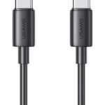 USAMS καλώδιο USB-C US-SJ711, 60W, 480Mbps, 1m, μαύρο - 6958444909981