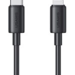 USAMS καλώδιο Lightning σε USB-C US-SJ712, 30W, 480Mbps, 1m, μαύρο - 6958444910000