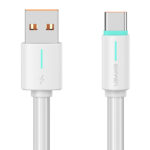 USAMS καλώδιο USB-C σε USB US-SJ732, 3A, 480Mbps, 1m, λευκό - 6958444991771
