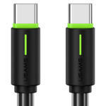 USAMS καλώδιο USB-C US-SJ734, 60W, 480Mbps, 1m, μαύρο - 6958444991795