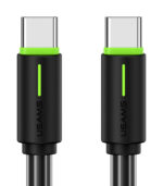 USAMS καλώδιο USB-C US-SJ734, 60W, 480Mbps, 1m, μαύρο - 6958444991795