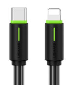 USAMS καλώδιο Lightning σε USB-C US-SJ735, 30W, 480Mbps, 1m, μαύρο - 6958444991825