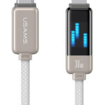 USAMS καλώδιο Lightning σε USB-C SJ743, 30W, 480Mbps, 1.2m, λευκό - 6958444992365