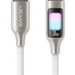 USAMS καλώδιο Lightning σε USB-C SJ749, 30W, 480Mbps, 1.2m, λευκό - 6958444992907