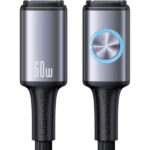 USAMS καλώδιο USB-C SJ752, 60W, 480Mbps, 1.2m, μαύρο - 6958444993416