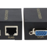 POWERTECH VGA signal extender SLOT-019 μέσω καλωδίου RJ45, 60m - 5210131004869