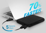 SILICON POWER εξωτερικός HDD Armor A66, 1TB, USB 3.2, μπλε - 4713436146155 - Image 2